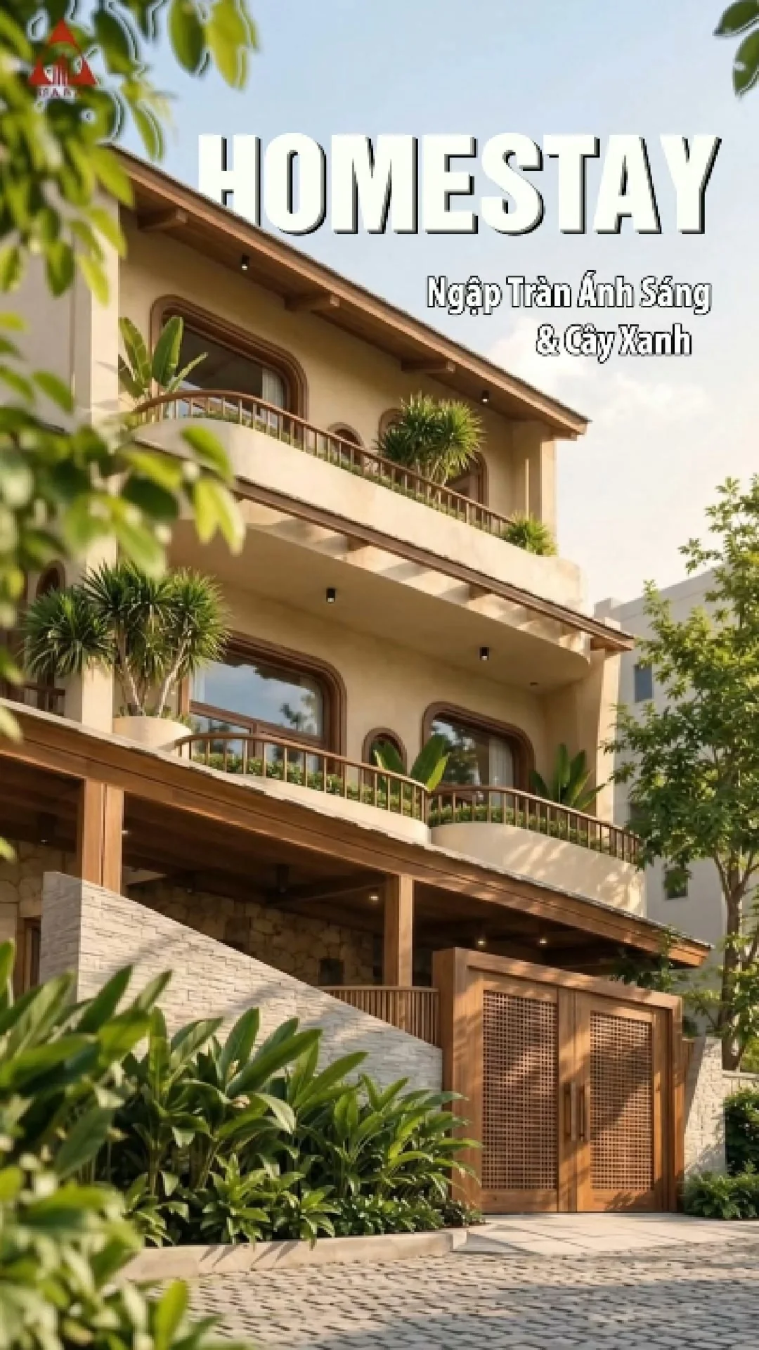 Ảnh bìa mô phỏng homestay từ video KASAI